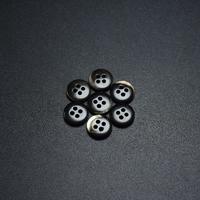 Custom Bulk Shell Buttons for classic natural black mother-of-pearl shell button shirt
