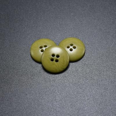 Customized Logo 20mm round thin rim granular surface four holes corozo buttons for clothes