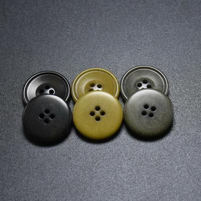 Hot sell small rim convex surface four holes natural corozo buttons Coat Buttons