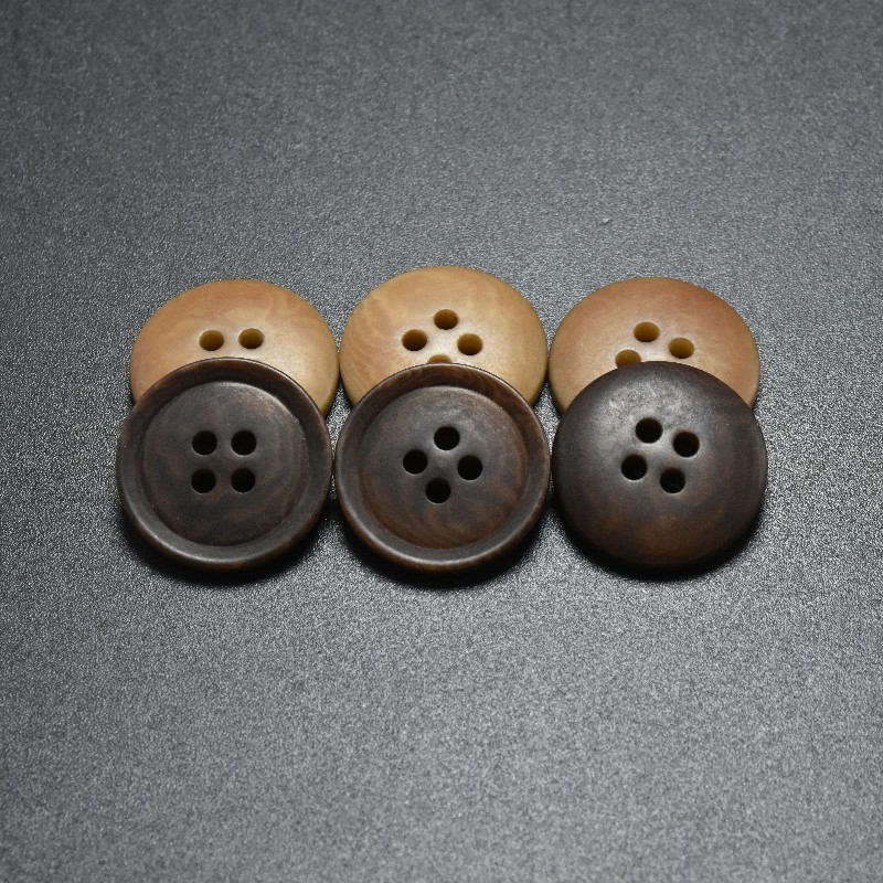 Best quality and premium dish-shaped 4 holes natural corozo buttons Shirt Button