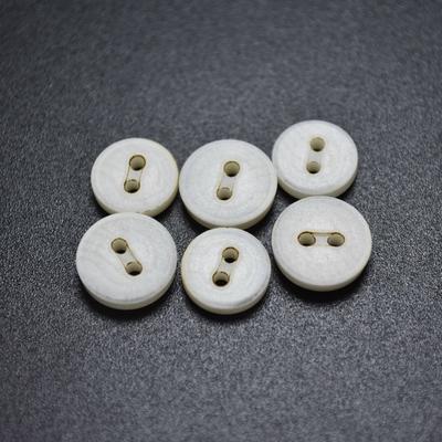 Flat top shape 2 holes with single sewing tunnel urea Fancy Shirt Buttons